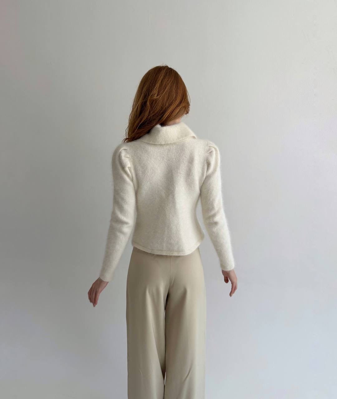 Vintage 70% angora fluffy cardigan