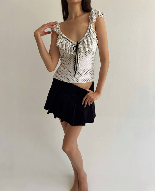 Vintage polka dot top