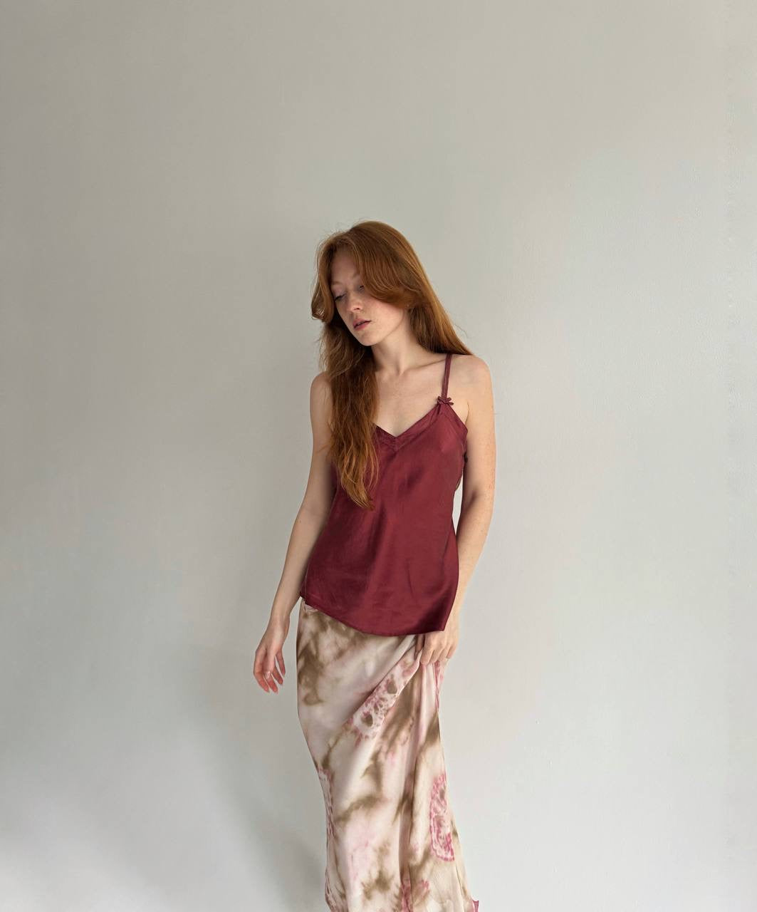 Vintage pure silk camisole cami top