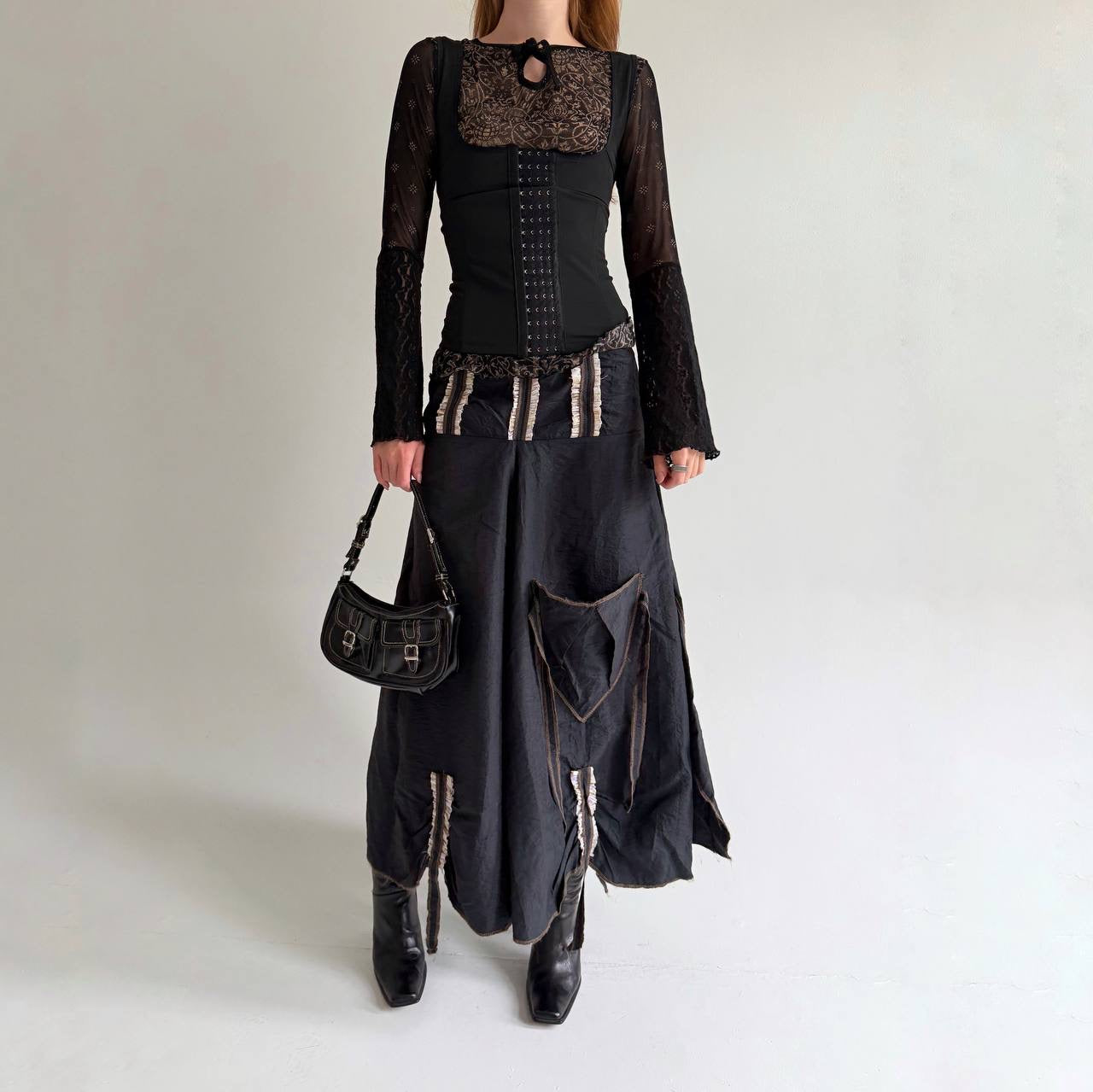 Vintage avant garde asymmetrical skirt