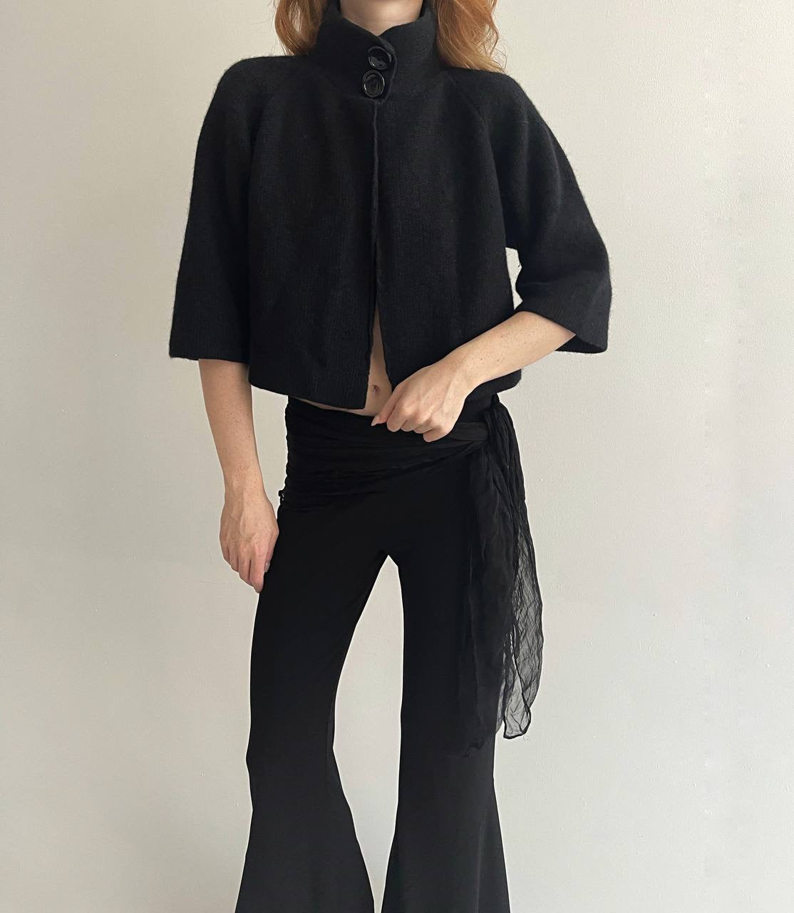 Vintage 70% lambswool 20% angora knitted cardigan