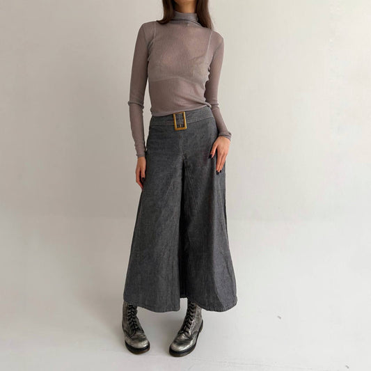 Vintage cotton super wide pants