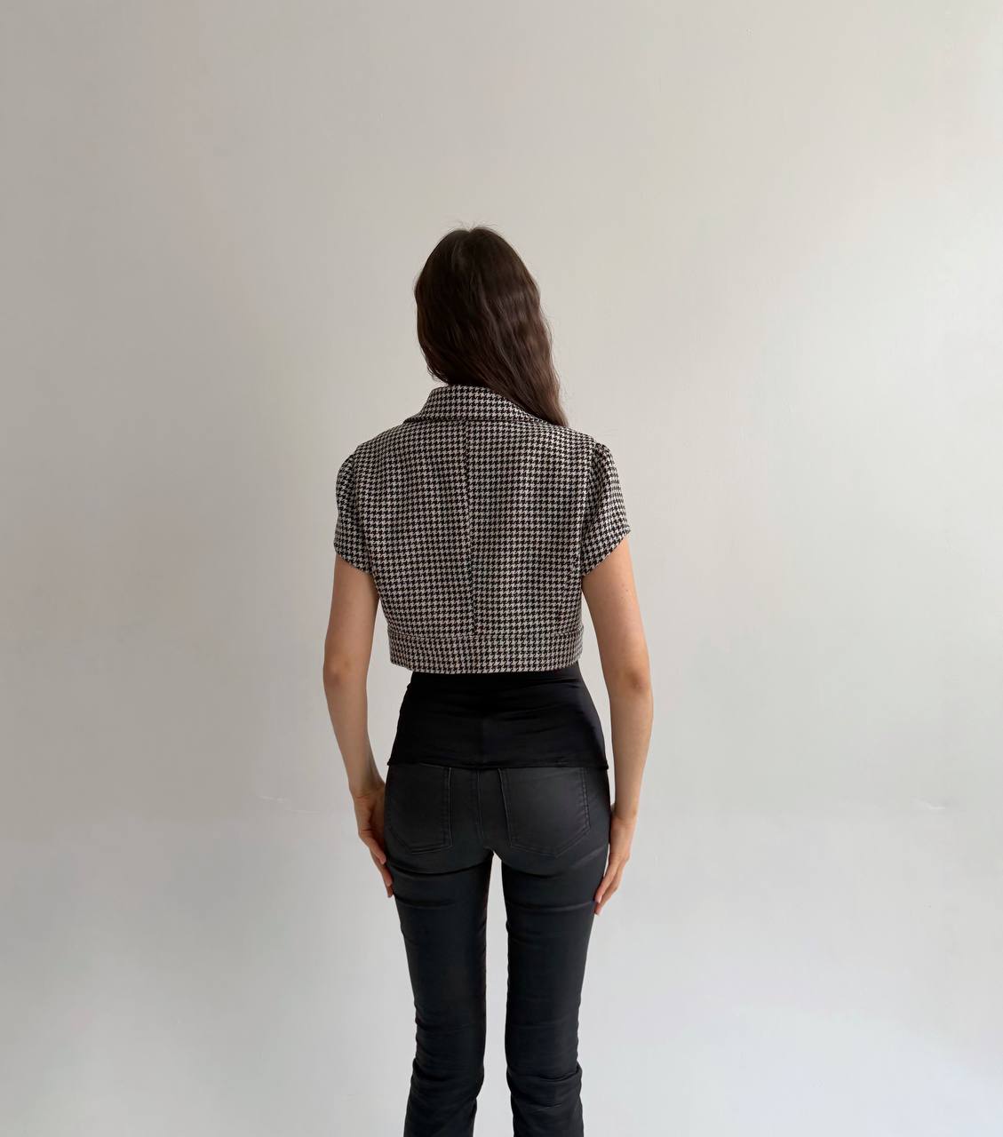 Woollen cropped jacket