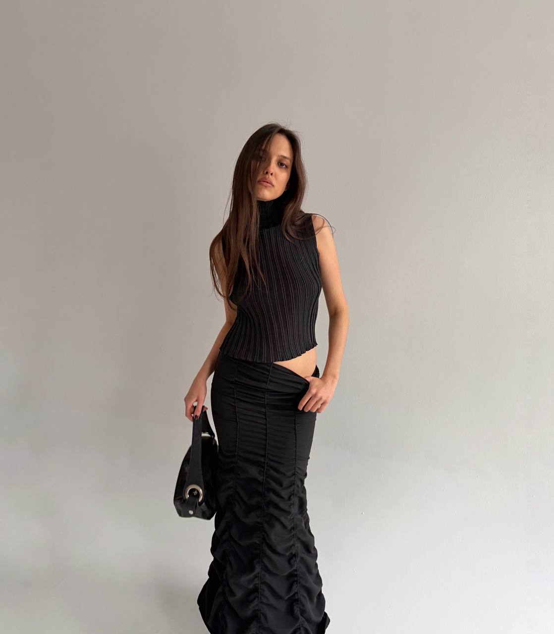 Vintage crinkle mermaid skirt