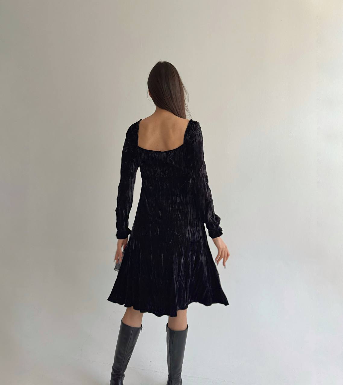 Vintage viscose medieval style boho dress