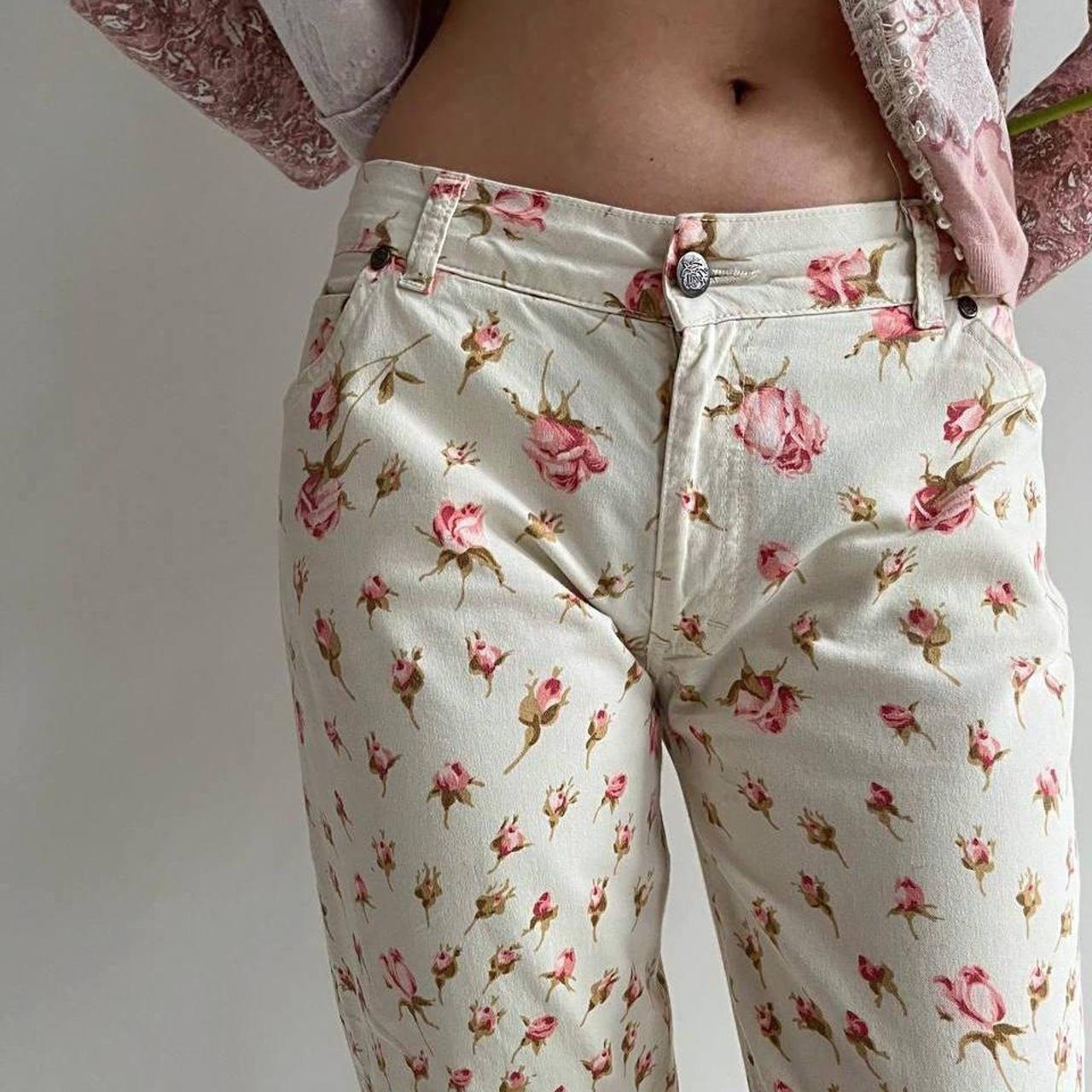 Vintage 2000s Blumarine rose pants