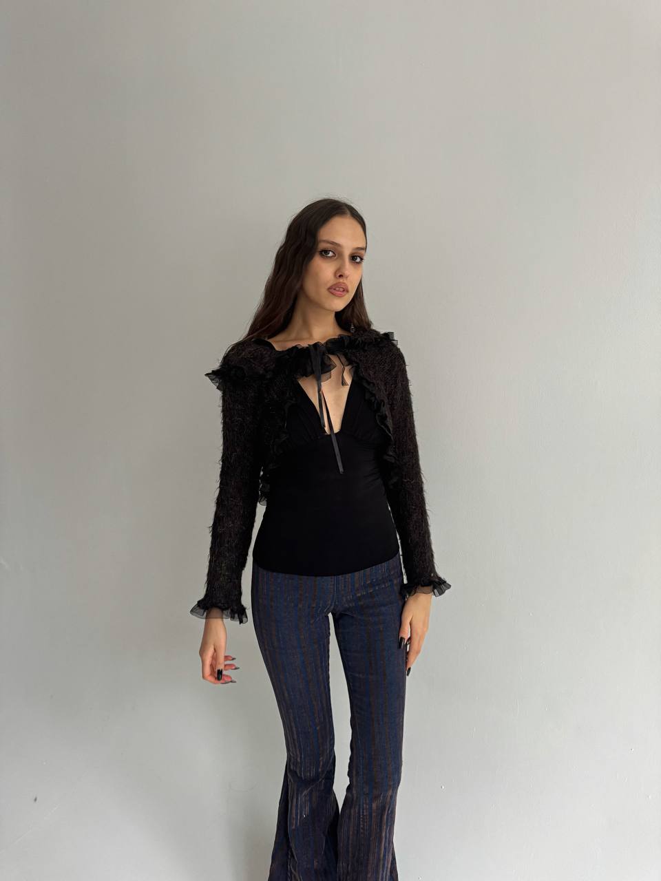 Vintage French knitted cardigan