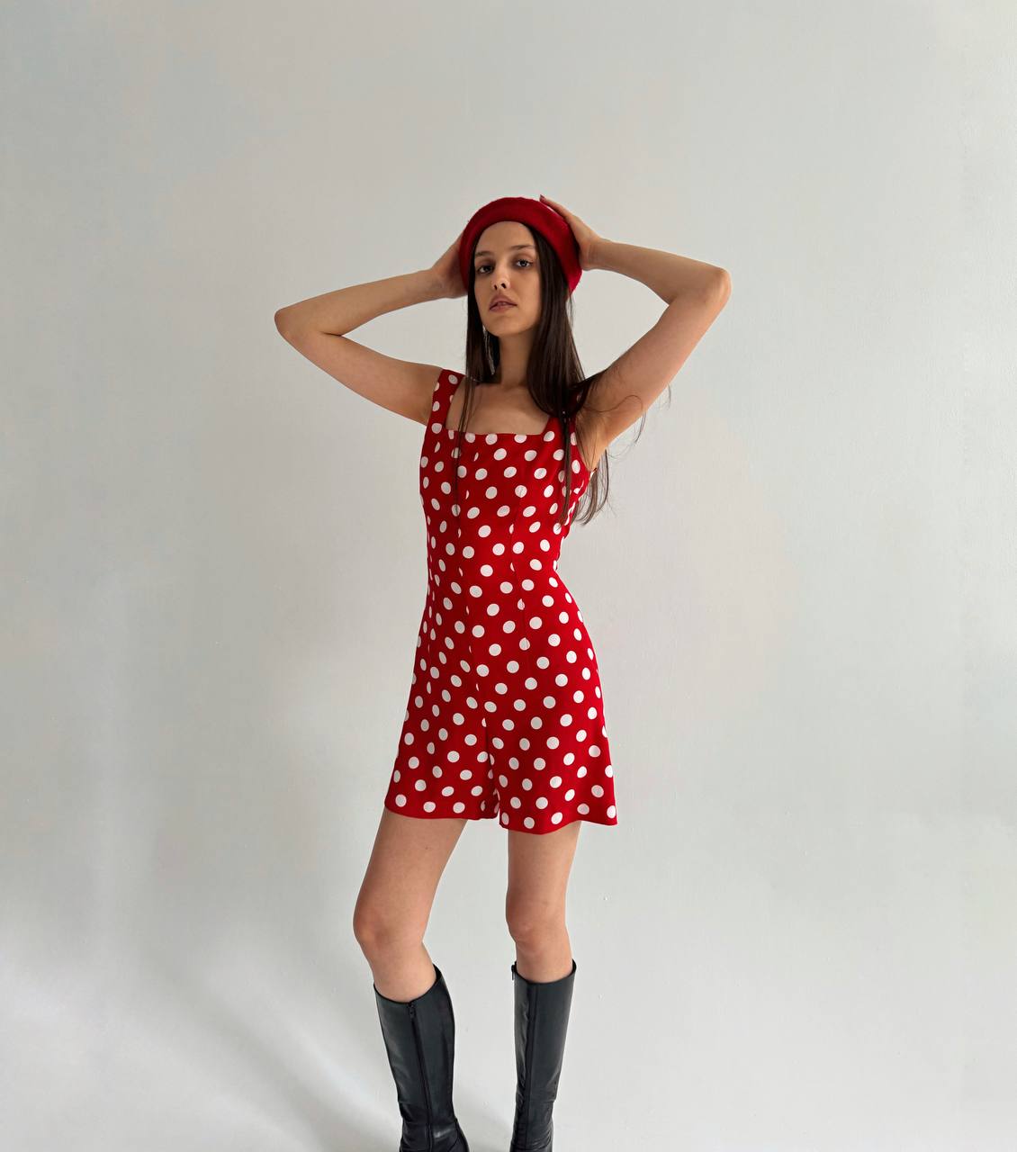 Vintage Blumarine polka dot red jumpsuit