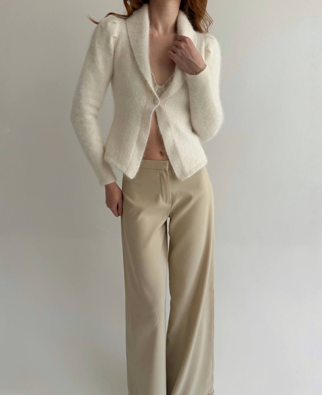 Vintage 70% angora fluffy cardigan