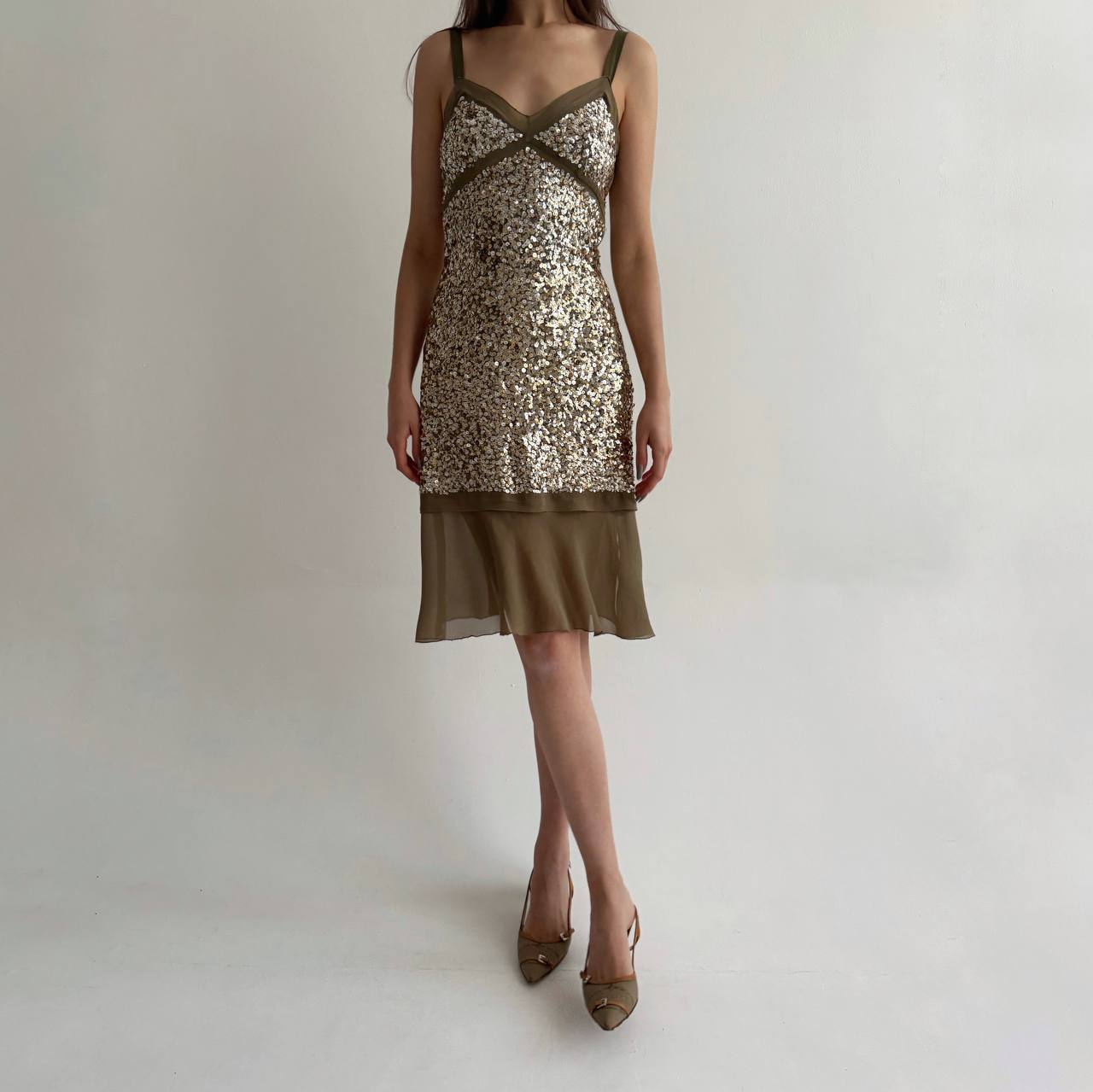 La Perla pure silk dress with sequins
