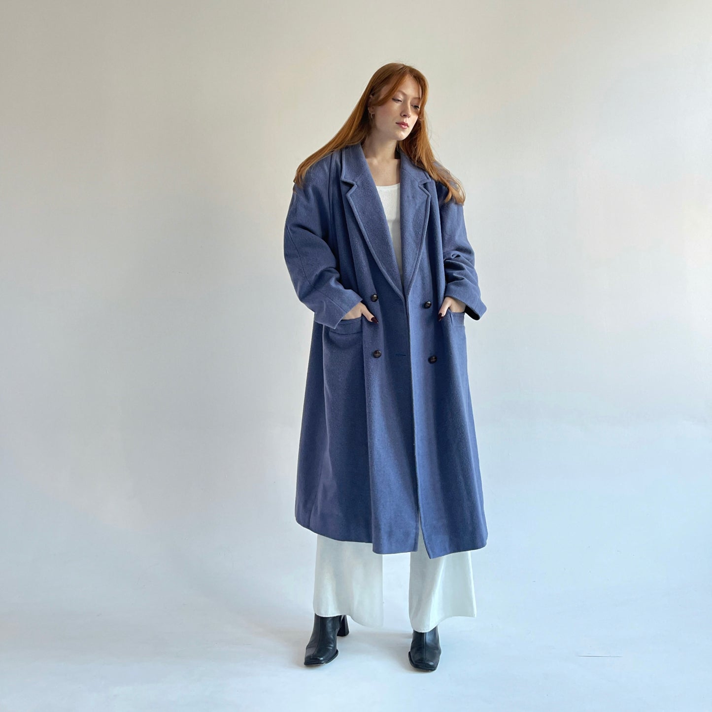 Vintage oversized 85% wool coat