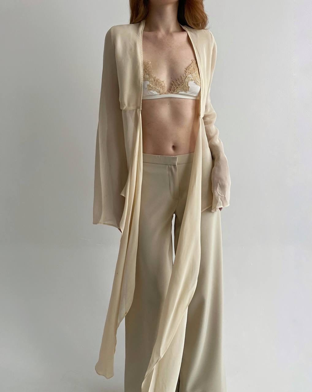 Vintage Plein Sud viscose wrap blouse