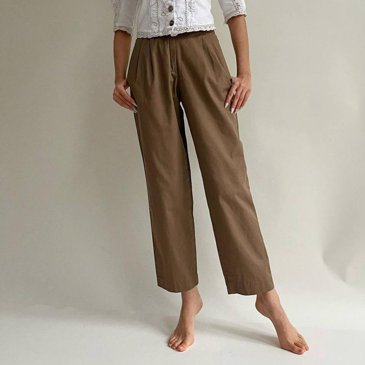 Vintage beige high waisted pants