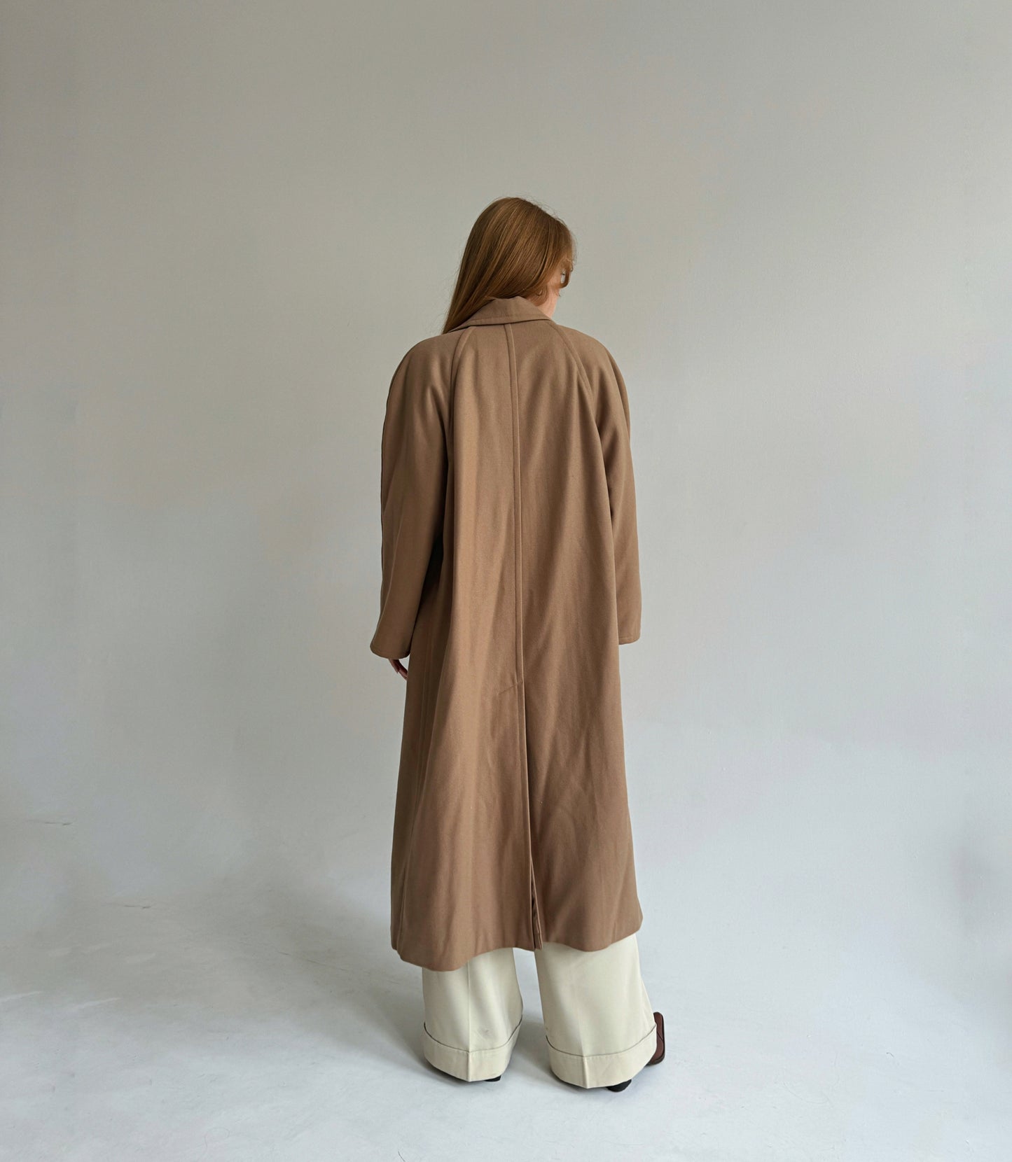 Vintage beige oversized coat