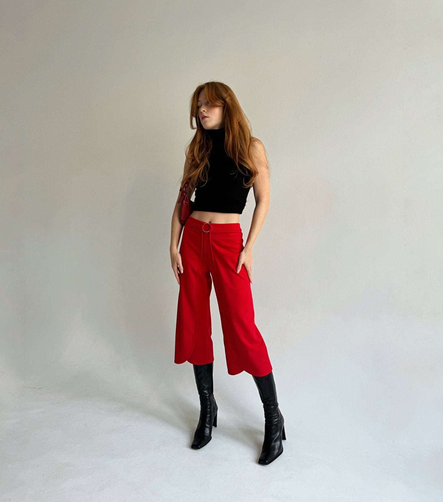 Vintage red capri pants