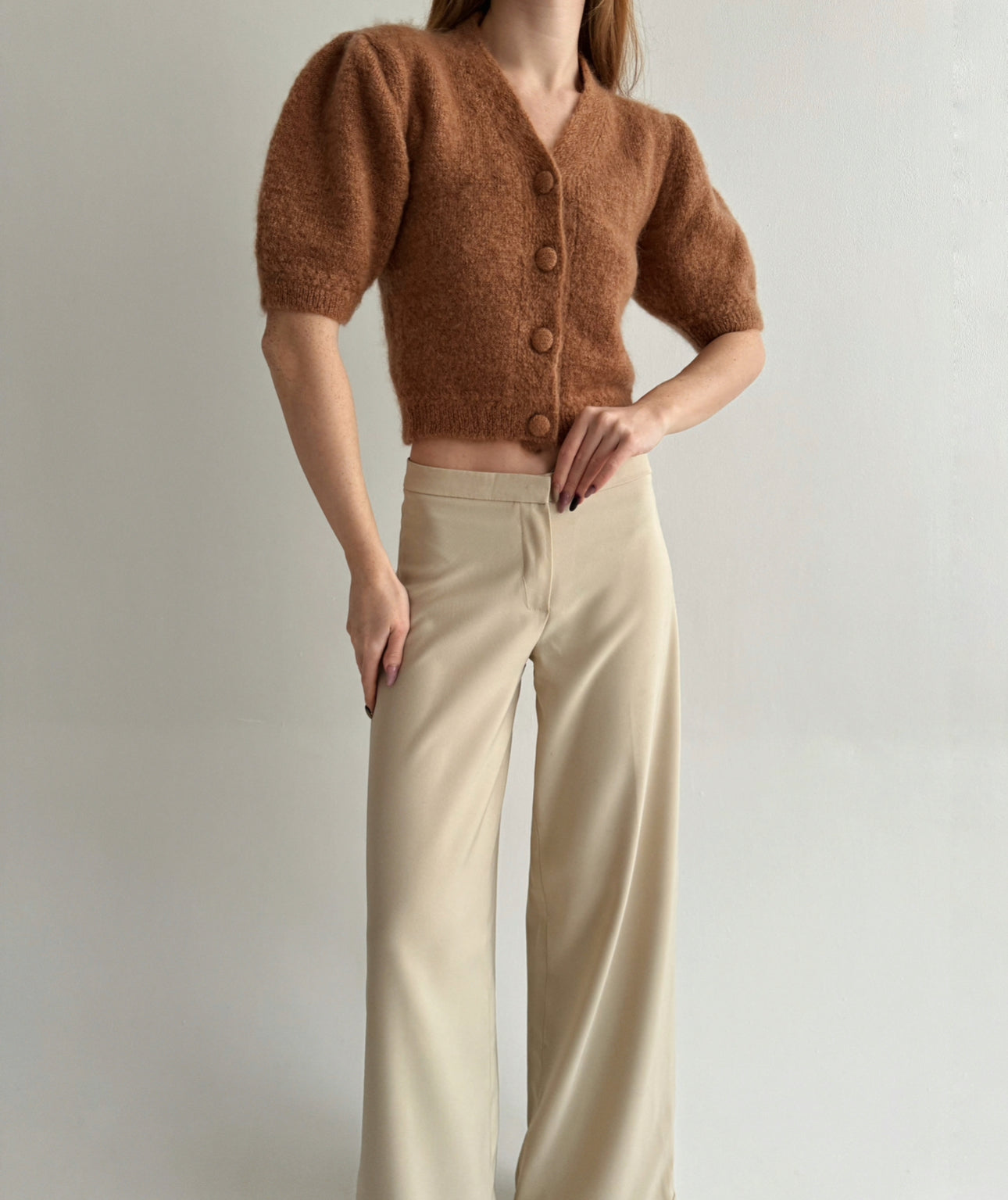 Rouje Paris 82% mohair fluffy cardigan