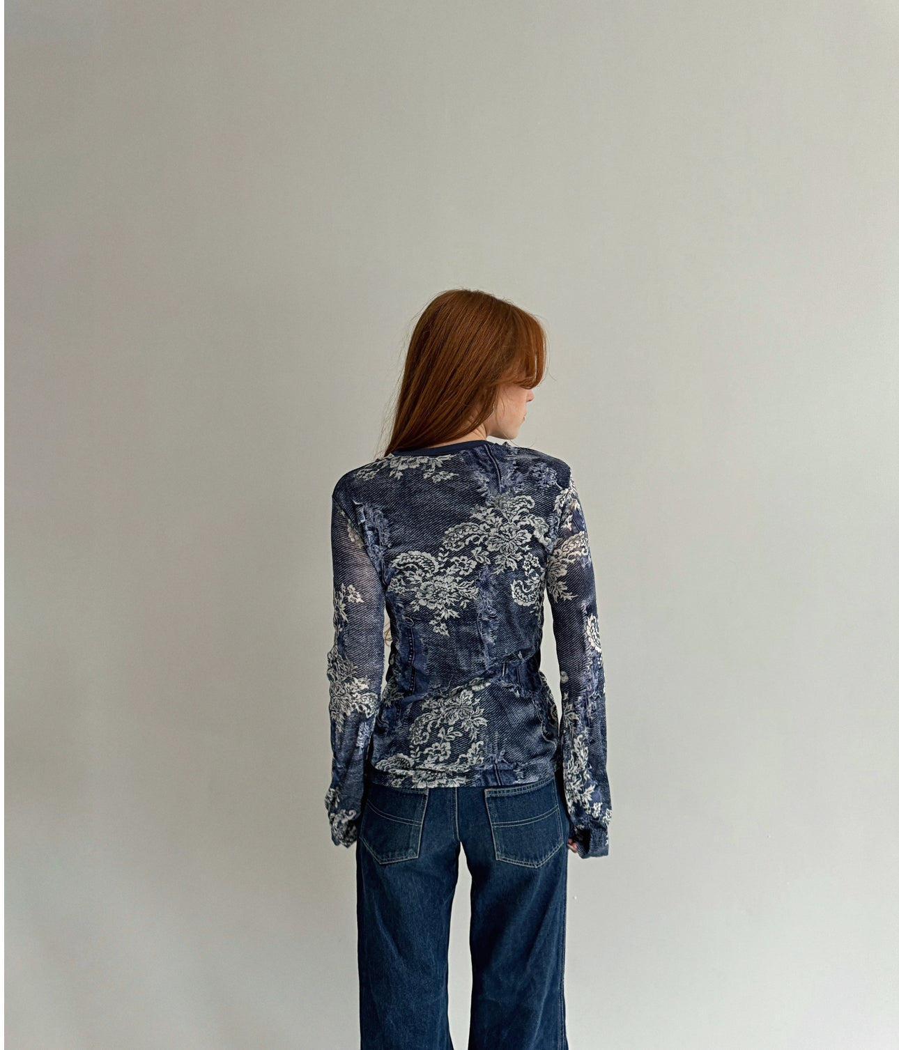 Vintage printed blouse