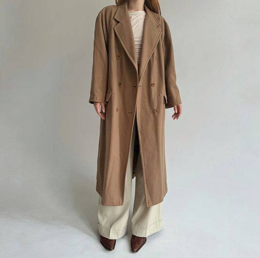 Vintage beige oversized coat